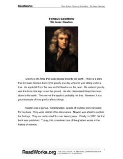 Sir Isaac Newton