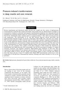 Pressure-induced transformations in deep mantle and core minerals