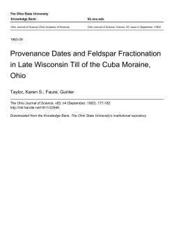 Provenance Dates and Feldspar Fractionation in Late Wisconsin Till