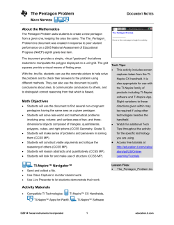 Teacher Notes PDF - TI Education