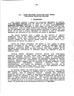 Cobb-Douglas production function