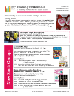 February 2016 - Warwick Public Library