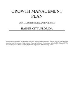 Comprehensive Plan - City of Haines City