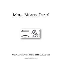 moor means `dead`