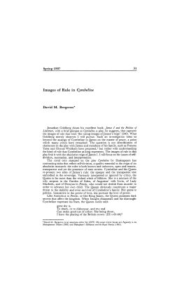 Images of Rule in Cymbeline