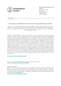 - Zurich Open Repository and Archive