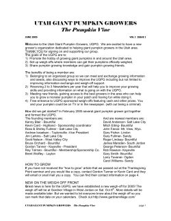 June 2005 - Utah Giant Pumpkin Growers