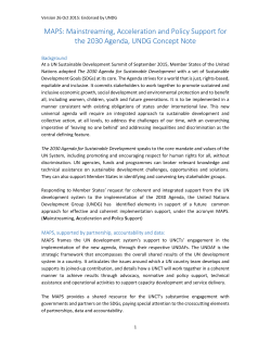 MAPS Concept Note Oct 2015 - ENDORSED BY UNDG on 26.10.2015