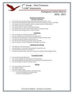 Second Grade - Pottsgrove School District