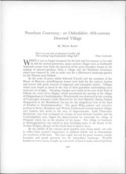 Nuneham Courtenay: an Oxfordshire I8th
