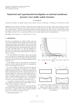 Numerical and experimental investigation on internal membrane