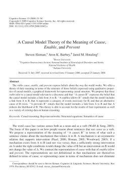 A Causal Model Theory of the Meaning of Cause, Enable, and Prevent