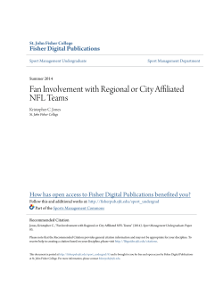 Fan Involvement with Regional or City Affiliated NFL Teams