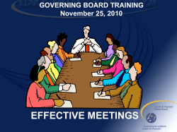 effective meetings