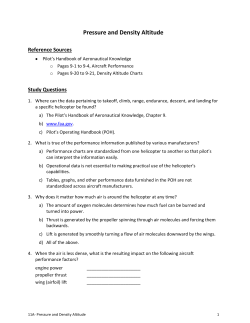 Pressure and Density Altitude