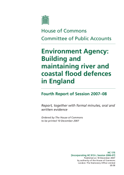 Environment Agency: Building and maintaining river and coastal