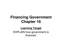 Financing Government Chapter 16