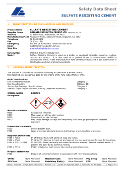 SDS - Adelaide Brighton Cement
