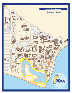 Distance = 1.5 miles Around the Lagoon