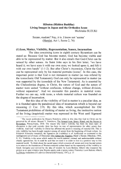 Hibutsu (Hidden Buddha) Living Images in Japan and the Orthodox