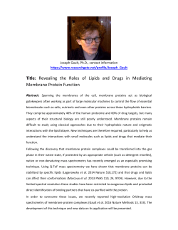 Title: Revealing the Roles of Lipids and Drugs in Mediating