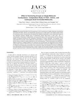 Effect of Anchoring Groups on Single-Molecule