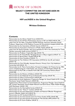 HIV and AIDS in the United Kingdom
