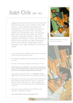 Juan Gris 1887 -1927