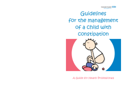 The Children`s constipation leaflet