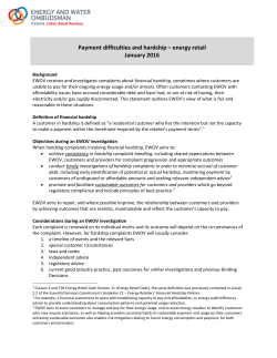 Payment difficulties and hardship