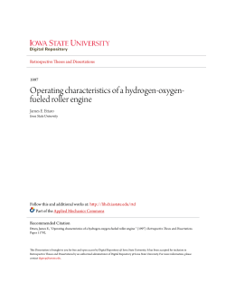 Operating characteristics of a hydrogen-oxygen
