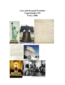 Law and Personal Freedom