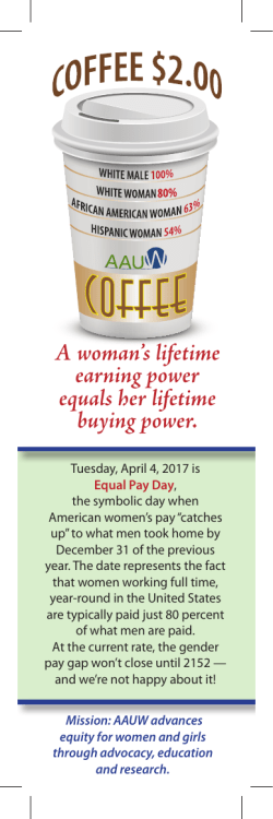 A woman`s lifetime earning power equals her lifetime buying power.