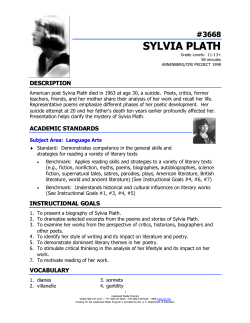sylvia plath - The Described and Captioned Media Program