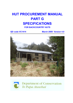 Part G - Specifications