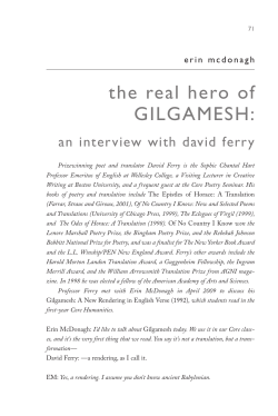 the real hero of GILGAMESH