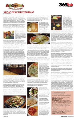 SalSa`S Mexican ReStauRant - restaurantmarketingdbq.com