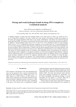 Strong and weak hydrogen bonds in drug&ndash;DNA complexes: A