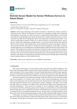 Hybrid-Aware Model for Senior Wellness Service in Smart Home