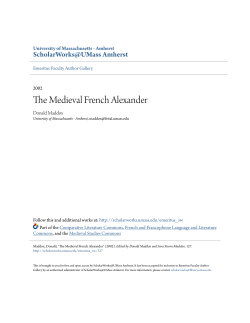 The Medieval French Alexander