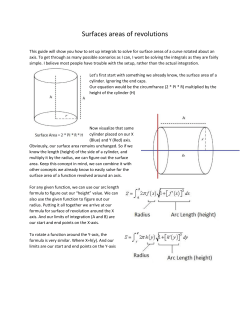 Area of a Surface of Revolution
