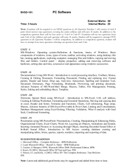 Syllabus and scheme of B.Voc. (Software Delopment)