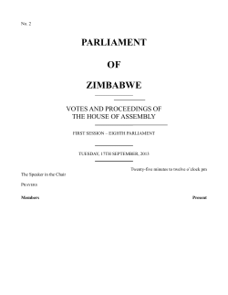 PDF Version - Parliament of Zimbabwe