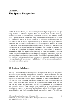 The Spatial Perspective