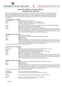 application for enrolment