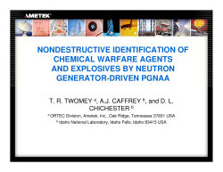 nondestructive identification of chemical warfare agents and