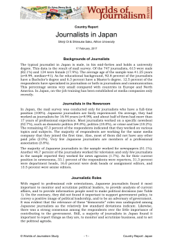 Journalists in Japan