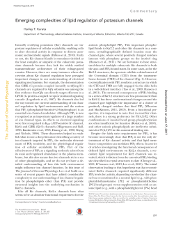Emerging complexities of lipid regulation of potassium channels