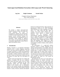 Semi-supervised Relation Extraction with Large