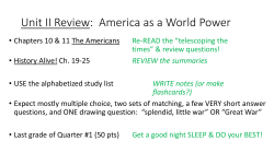 America as a World Power